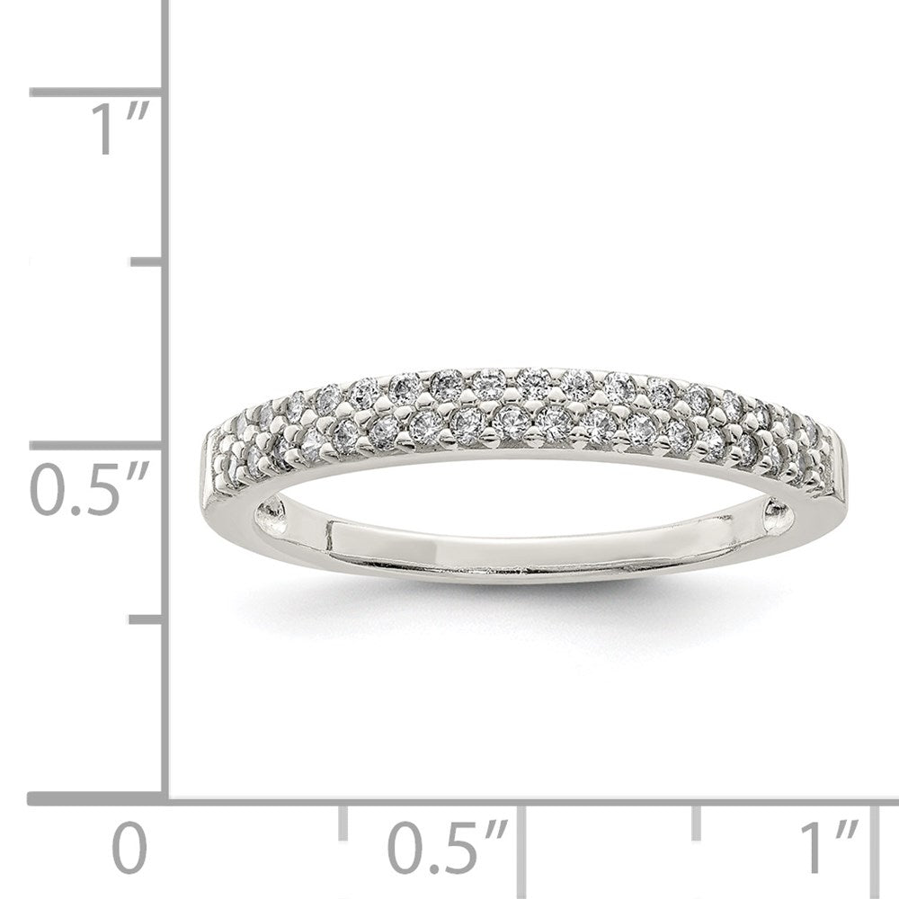 Sterling Silver Cz Ring (Size 8 Only)