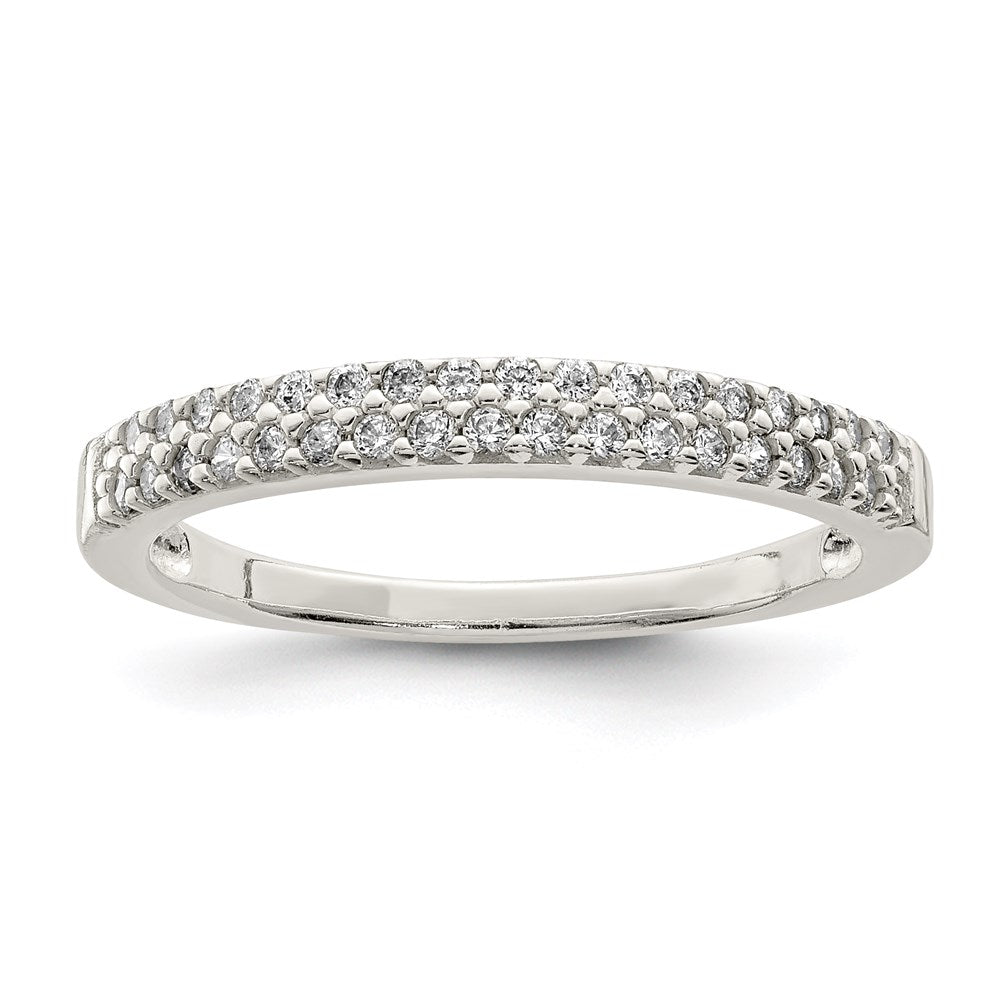 Sterling Silver Cz Ring (Size 8 Only)