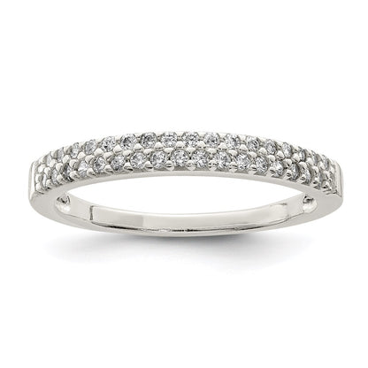 Sterling Silver Cz Ring (Size 8 Only)