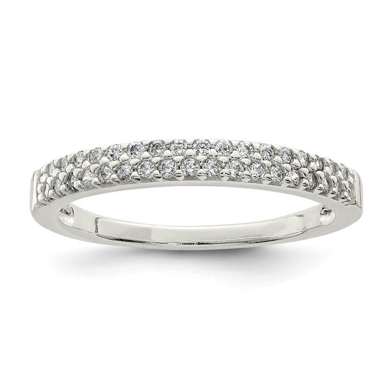 Sterling Silver Cz Ring (Size 8 Only)