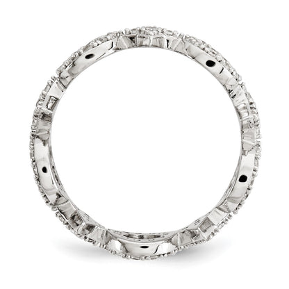 Sterling Silver Cz Ring