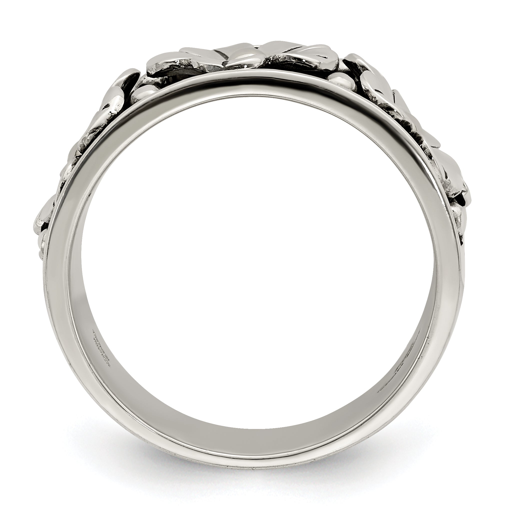 Silver/14K Two Tone Sterling Silver Antiqued W/ 14K Gold Centers Daisy Ring