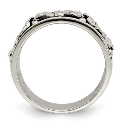 Silver/14K Two Tone Sterling Silver Antiqued W/ 14K Gold Centers Daisy Ring
