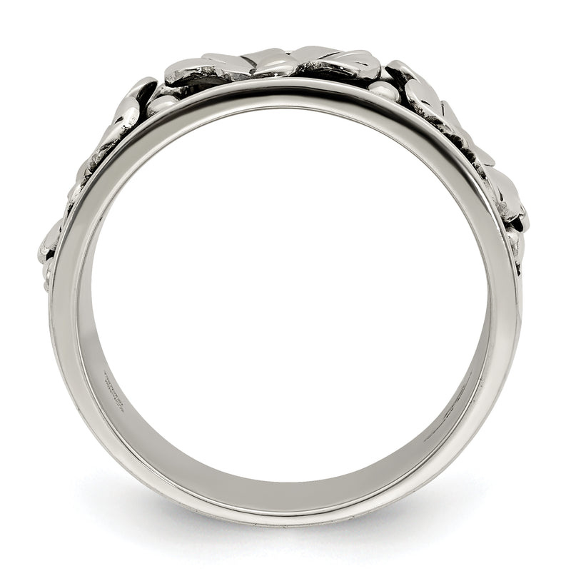 Silver/14K Two Tone Sterling Silver Antiqued W/ 14K Gold Centers Daisy Ring