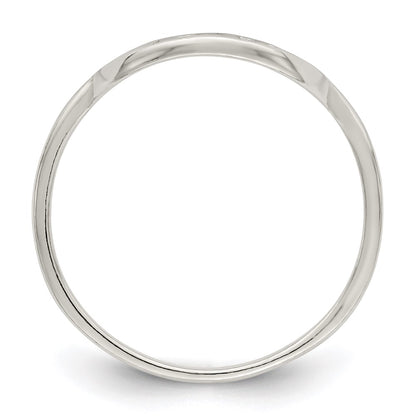 Sterling Silver Polished Tree Ring
