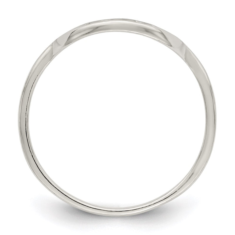 Sterling Silver Polished Tree Ring