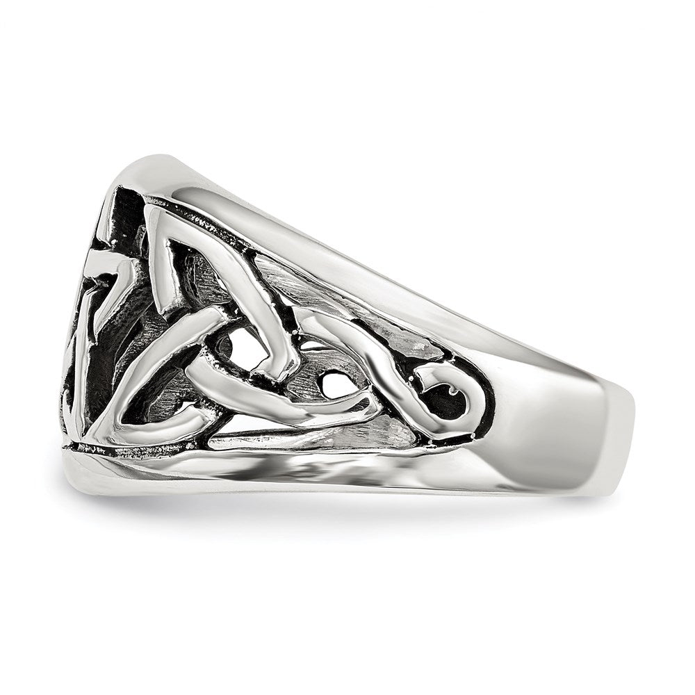 Sterling Silver Oxidized Star Ring (Size 7 Only)