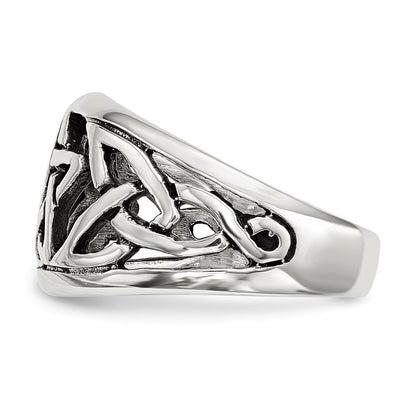 Sterling Silver Oxidized Star Ring (Size 7 Only)