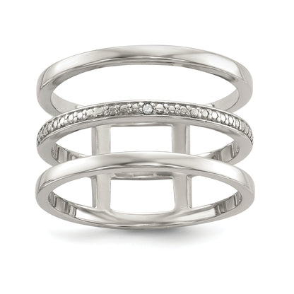 Sterling Silver Diamond Accent Ring (Size 7 Only)