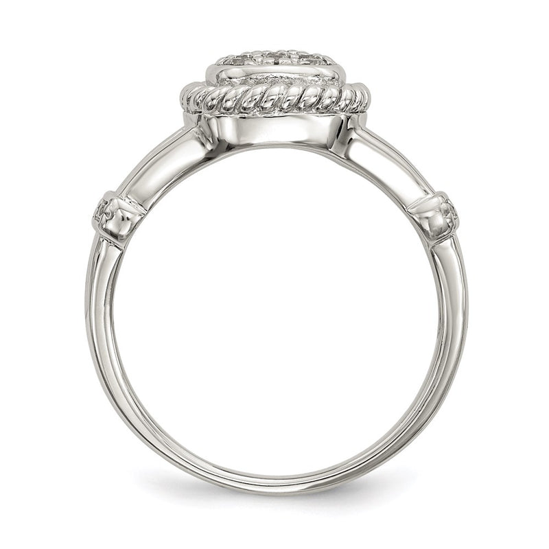 Sterling Silver Cz Ring
