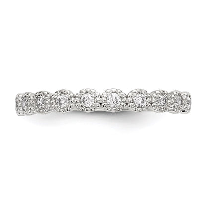 Sterling Silver Cz Ring
