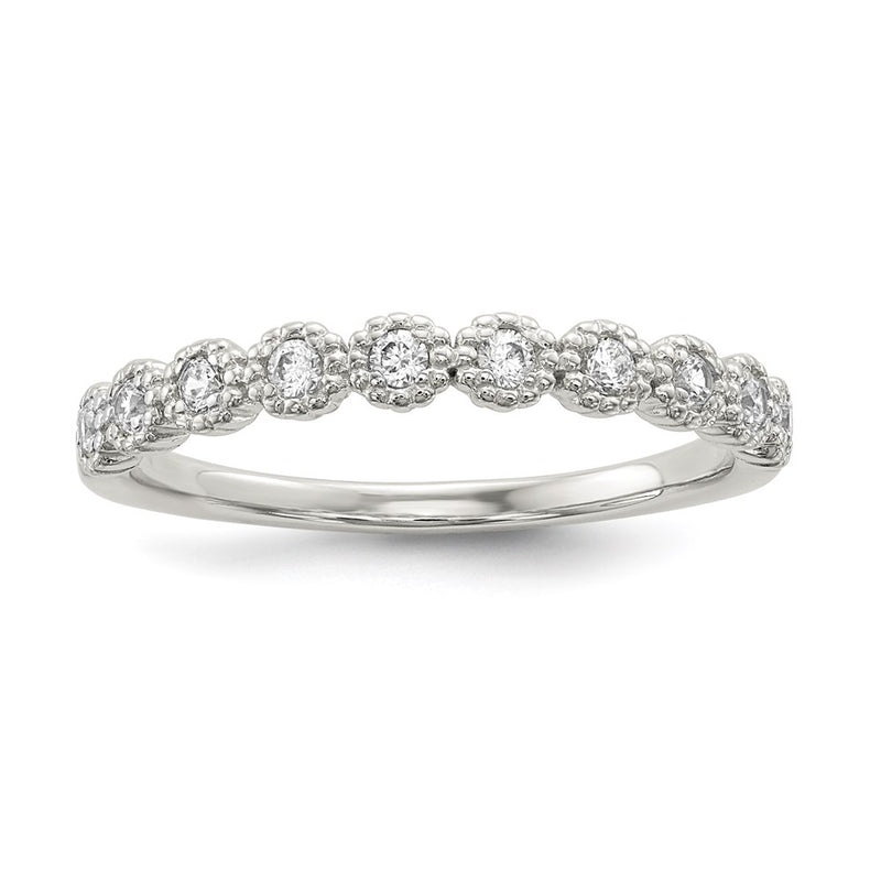 Sterling Silver Cz Ring