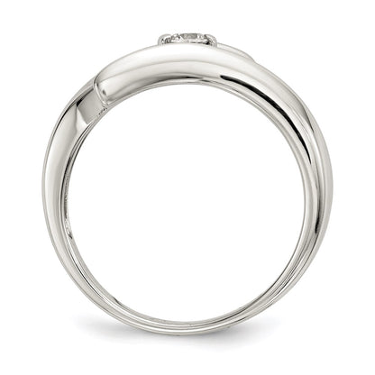 Sterling Silver Cz Ring (Size 8 Only)