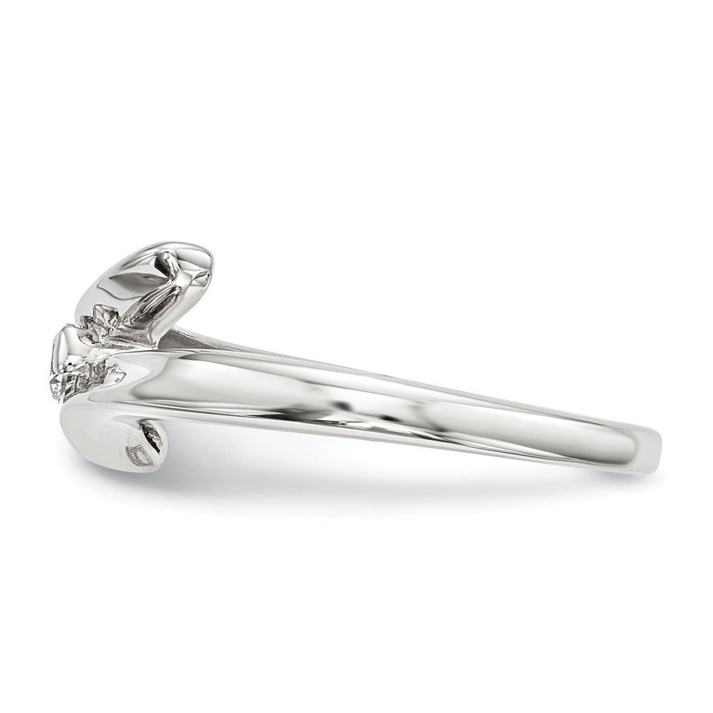 Sterling Silver Cz Ring (Size 8 Only)