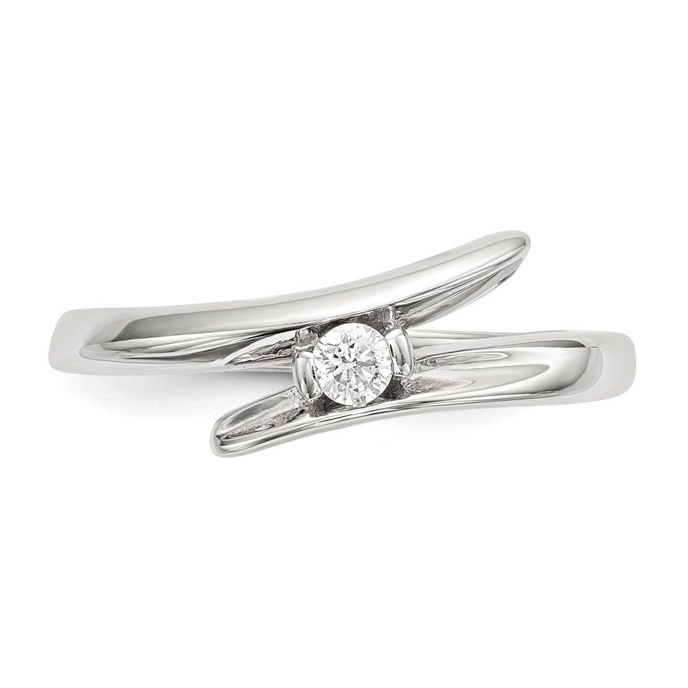 Sterling Silver Cz Ring (Size 8 Only)