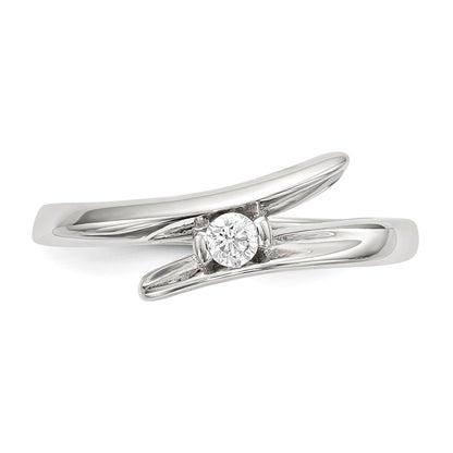 Sterling Silver Cz Ring (Size 8 Only)