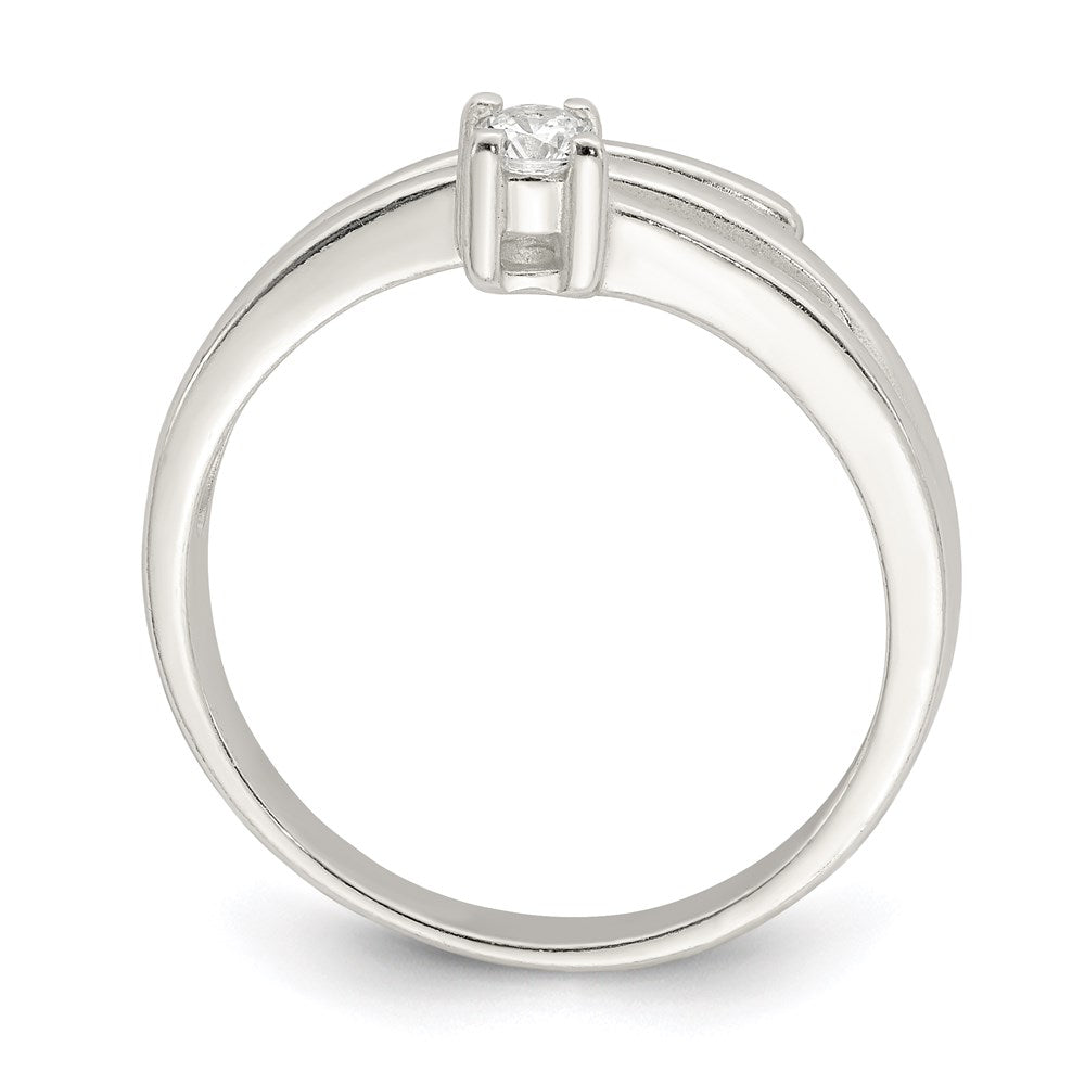 Sterling Silver Cz Ring (Size 8 Only)