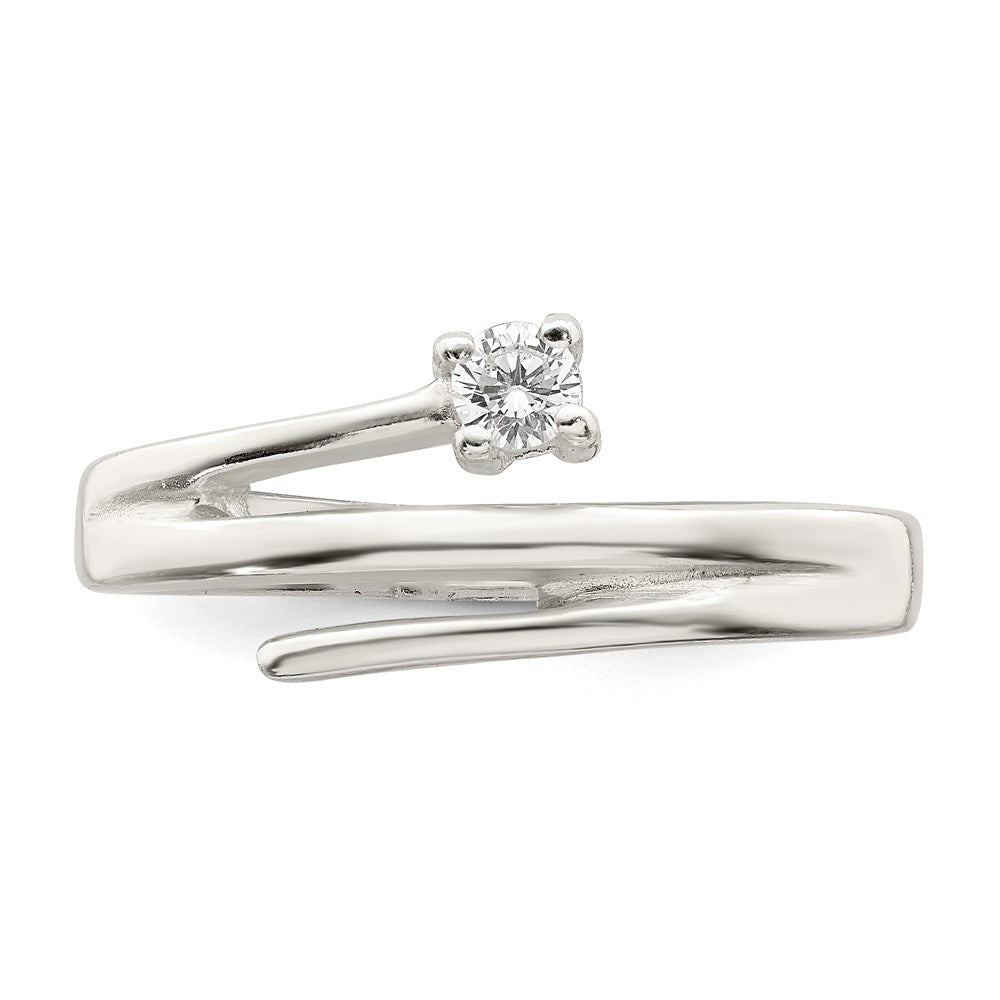 Sterling Silver Cz Ring (Size 8 Only)
