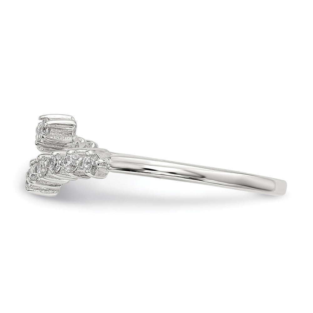 Sterling Silver Cz Ring (Size 8 Only)