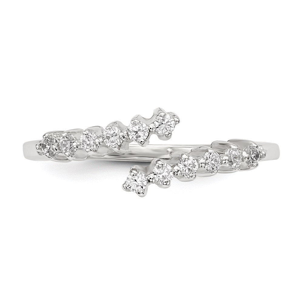 Sterling Silver Cz Ring (Size 8 Only)
