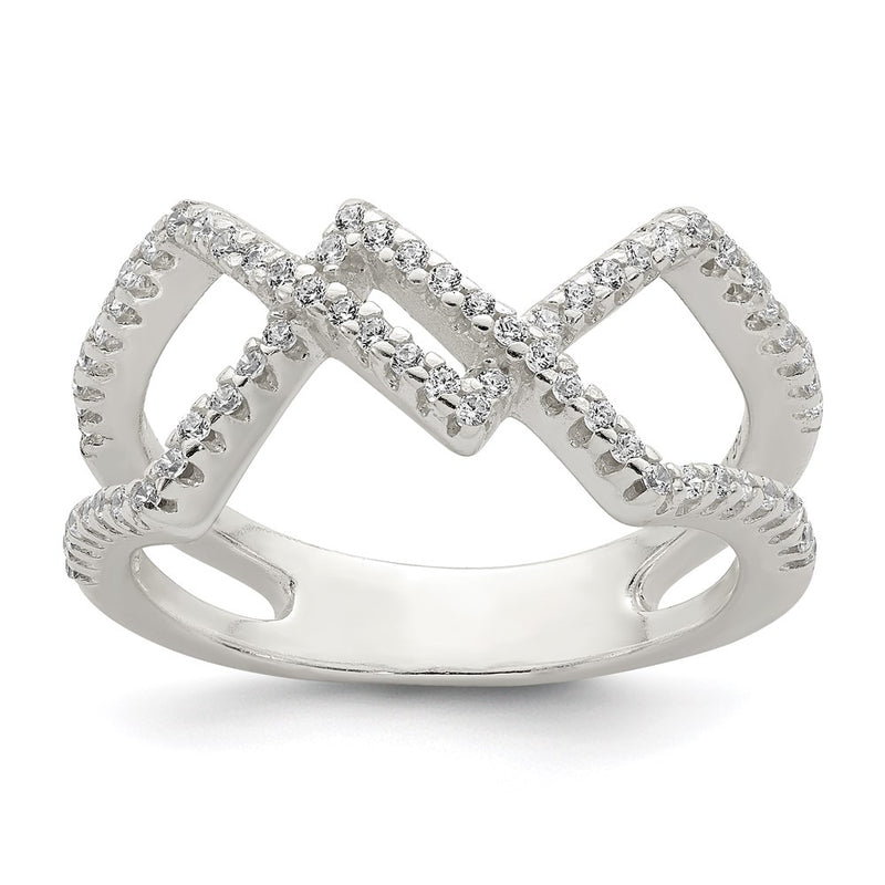 Sterling Silver Cz Ring