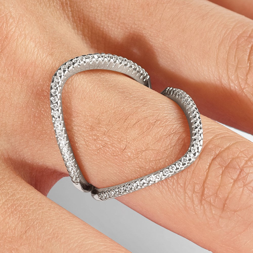 Sterling Silver Cz Ring