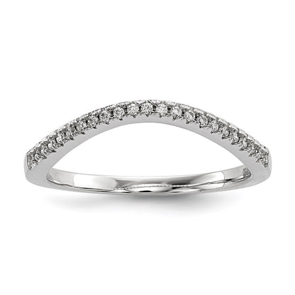 Sterling Silver Rhodium Plated Cz 3 Ring Set (Size 7 Only)