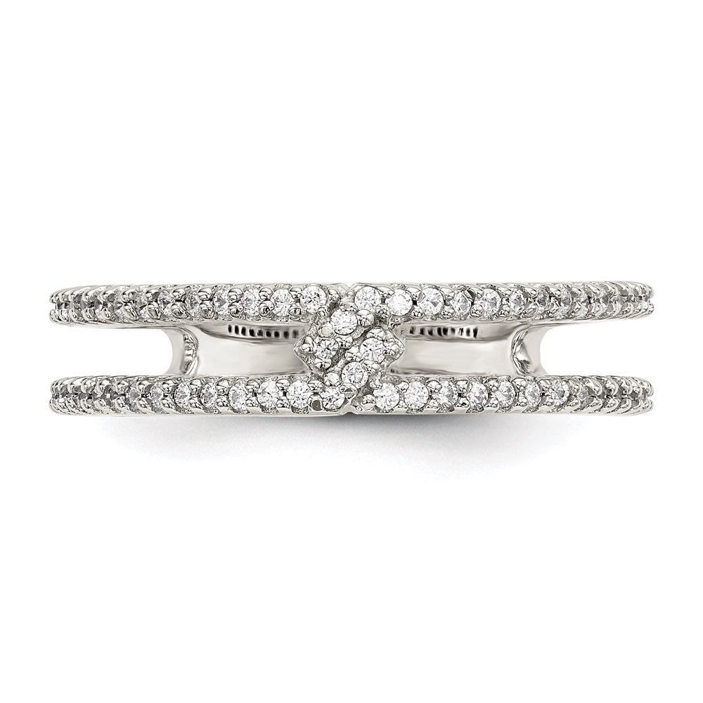 Sterling Silver Cz Ring