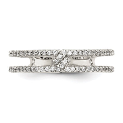 Sterling Silver Cz Ring