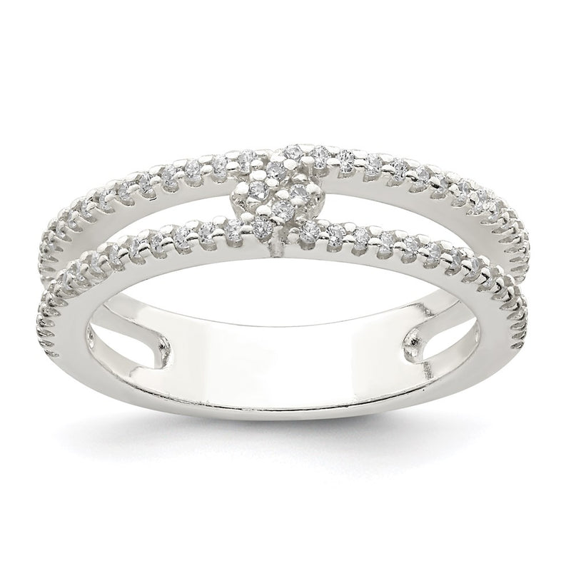 Sterling Silver Cz Ring