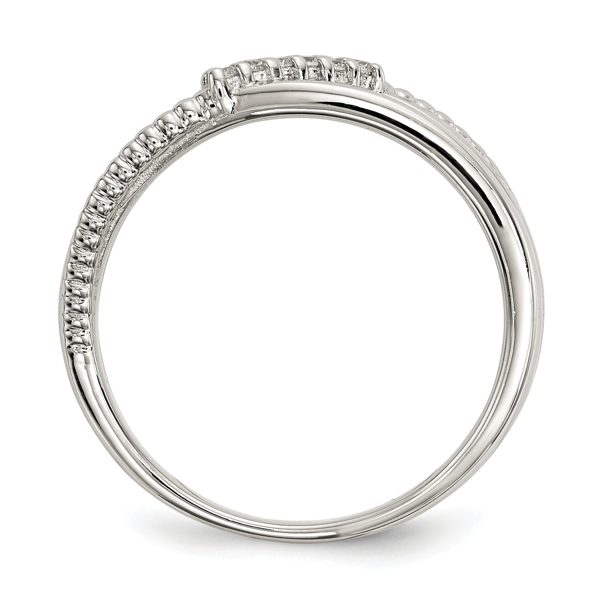 Sterling Silver Cz Ring