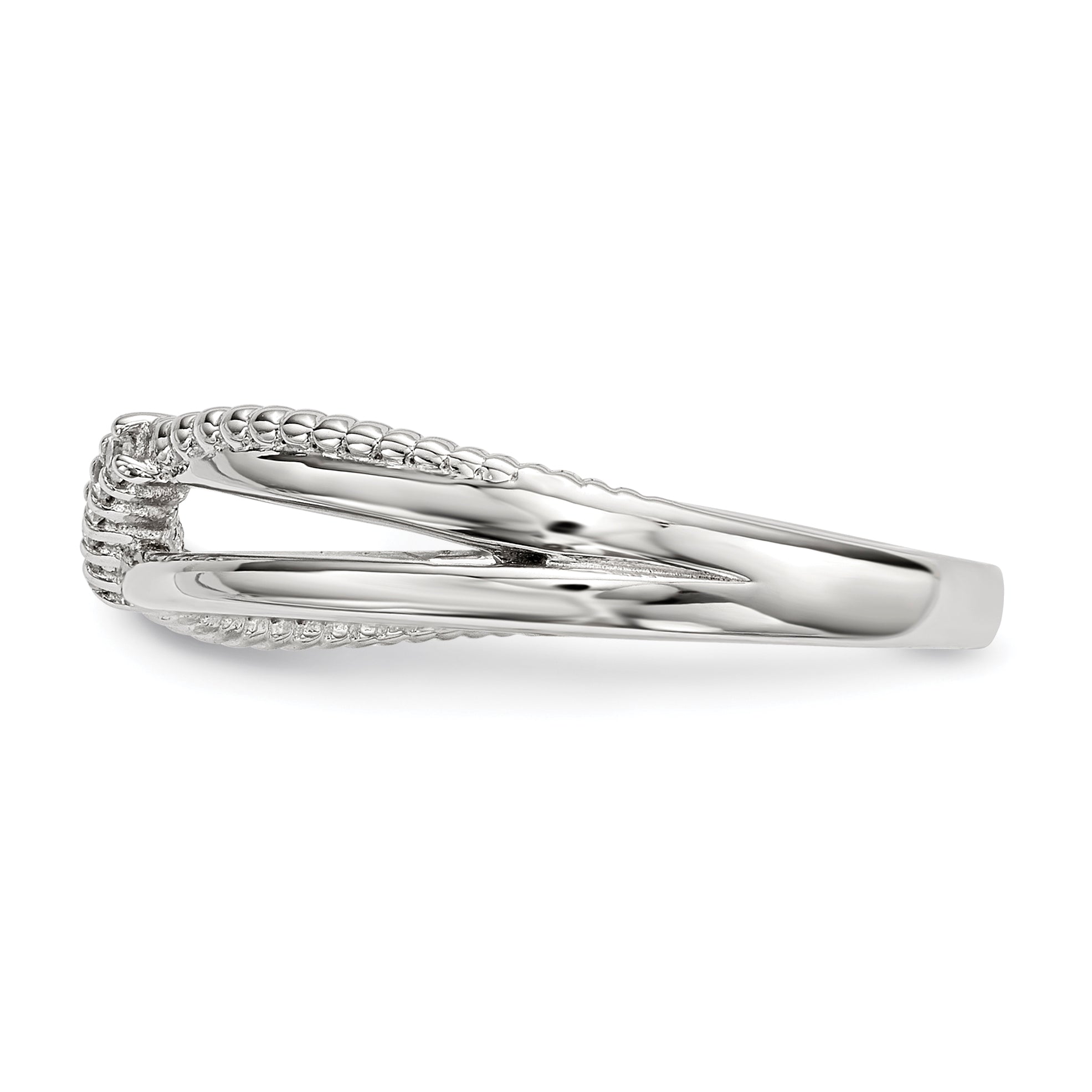 Sterling Silver Cz Ring