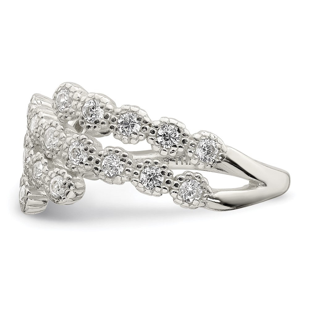 Sterling Silver Cz Ring