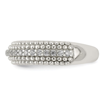 Sterling Silver Cz Ring