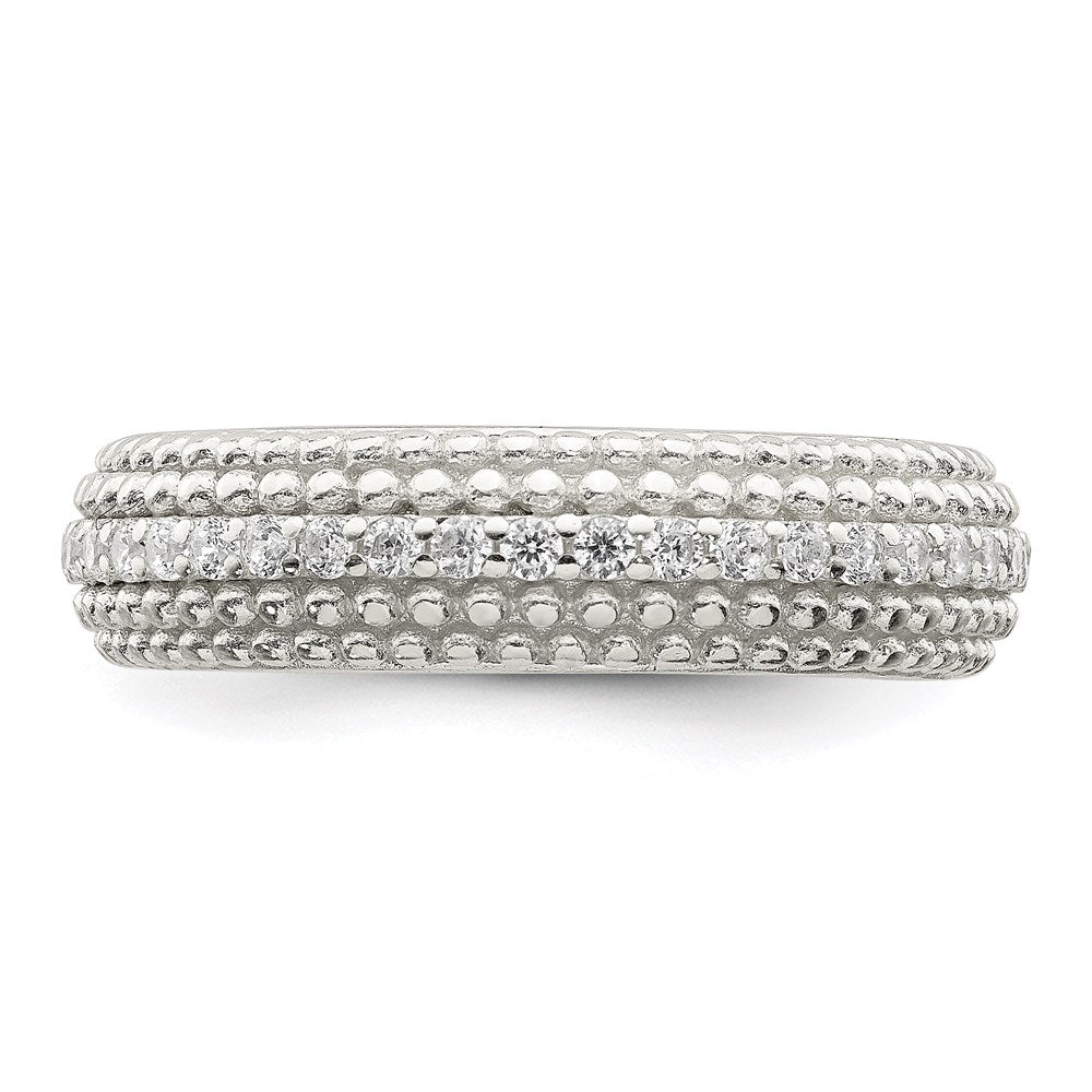 Sterling Silver Cz Ring