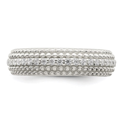 Sterling Silver Cz Ring