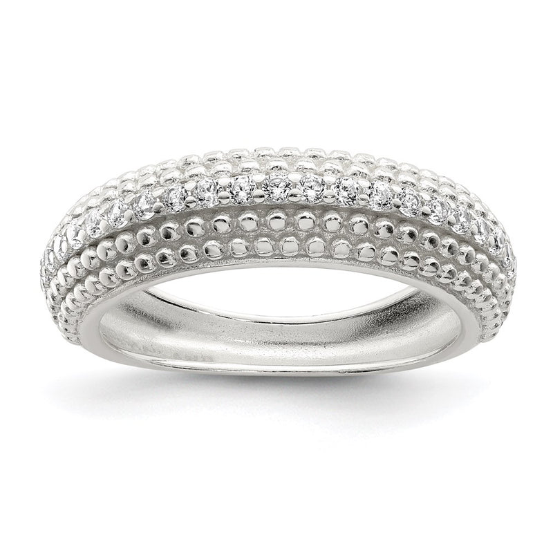 Sterling Silver Cz Ring