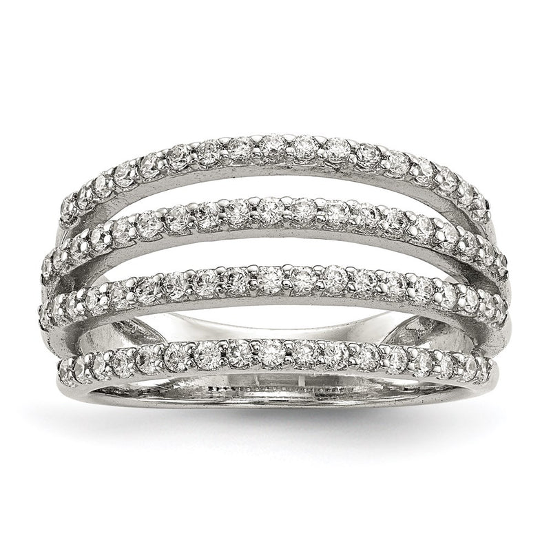 Sterling Silver Cz Ring