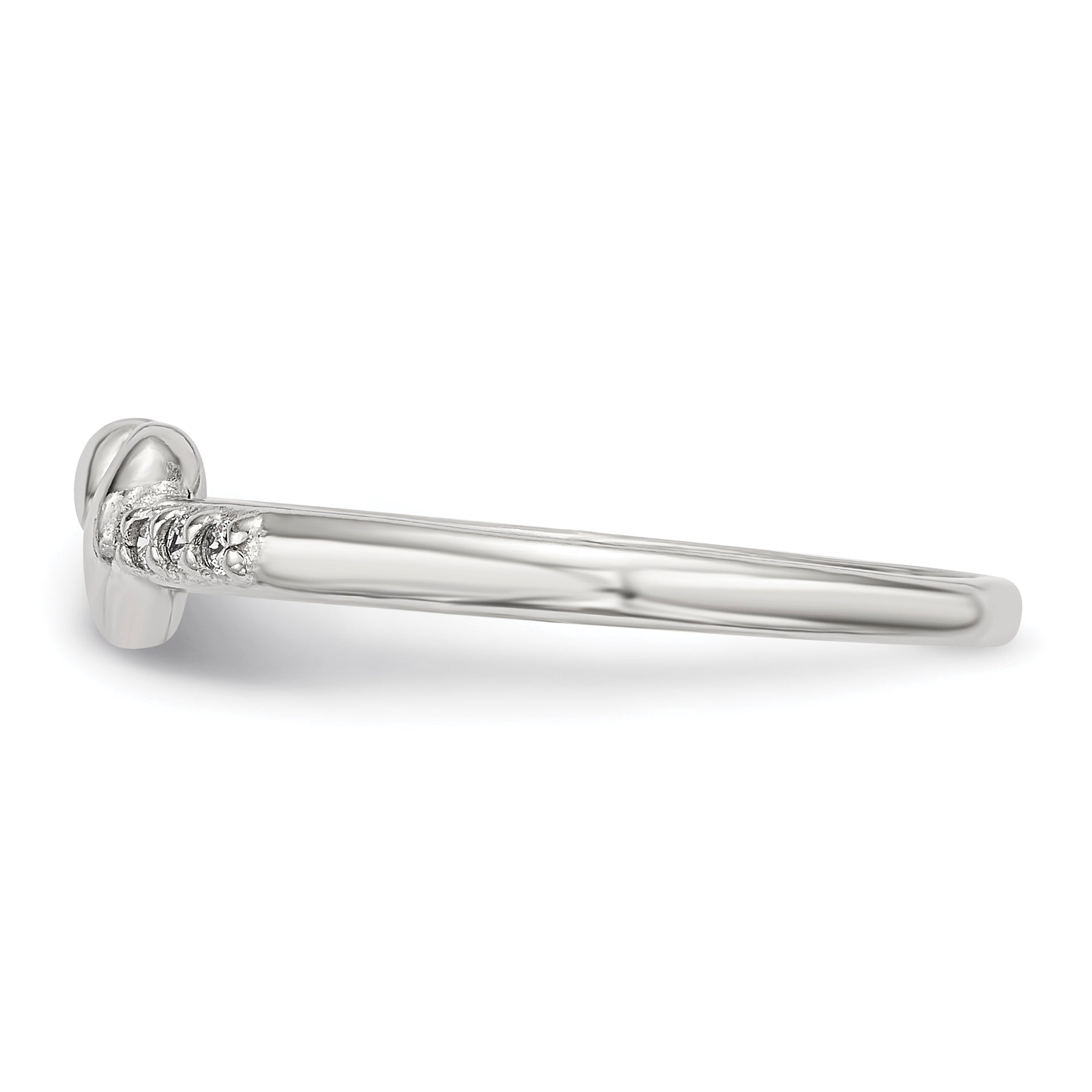 Sterling Silver Cz Heart Ring
