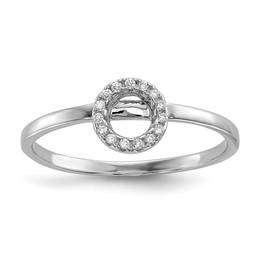 Sterling Silver Rhodium Plated Cz X & O 2 Ring Set (Size 7 Only)