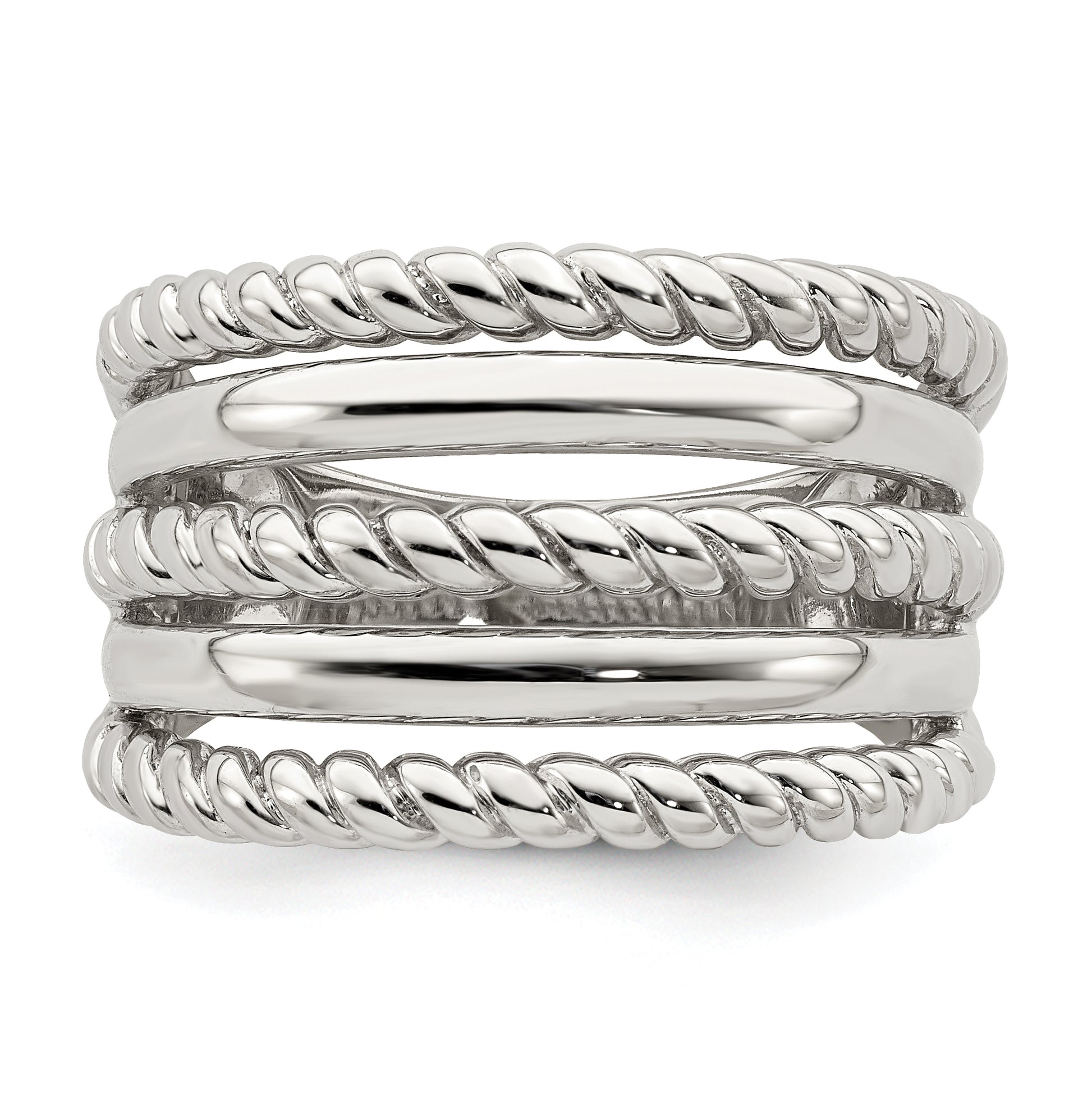 Sterling Silver Polished Fancy Ring