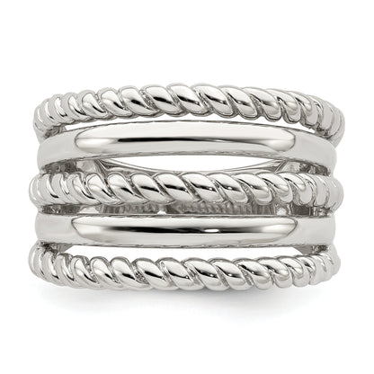 Sterling Silver Polished Fancy Ring