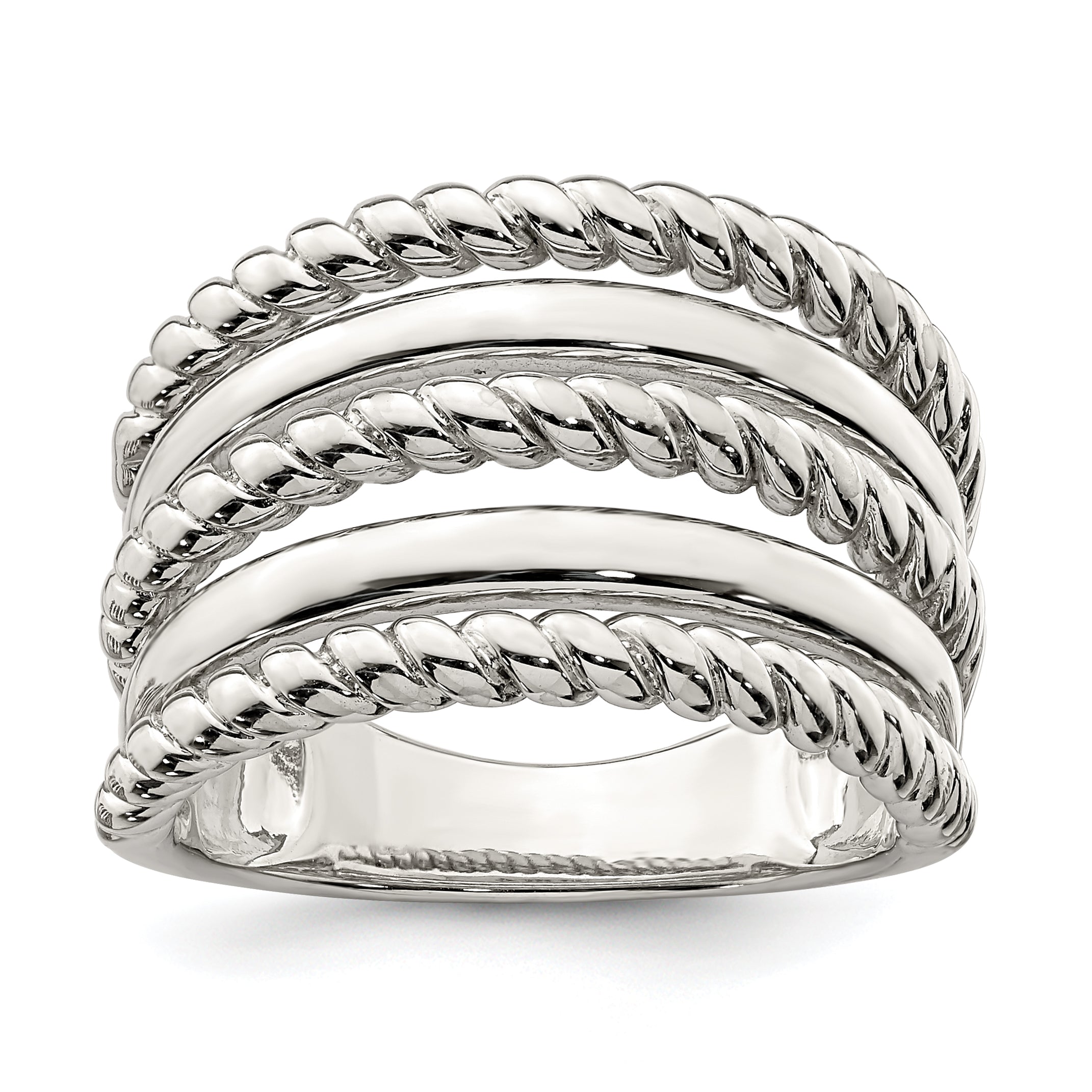 Sterling Silver Polished Fancy Ring
