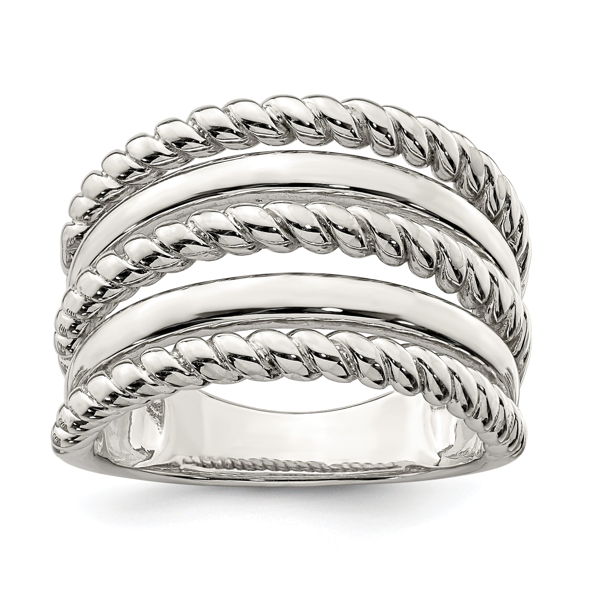 Sterling Silver Polished Fancy Ring