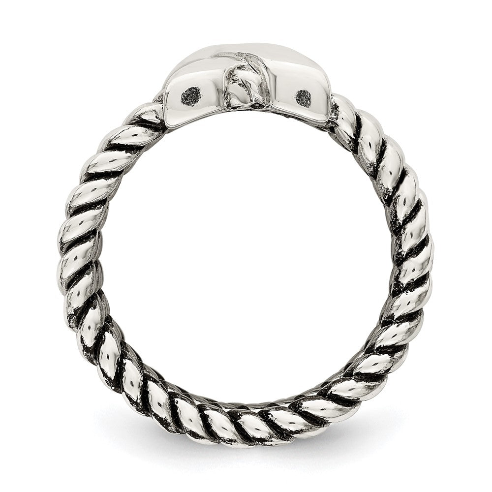 Sterling Silver Oxidized Ring (Size 6 Only)