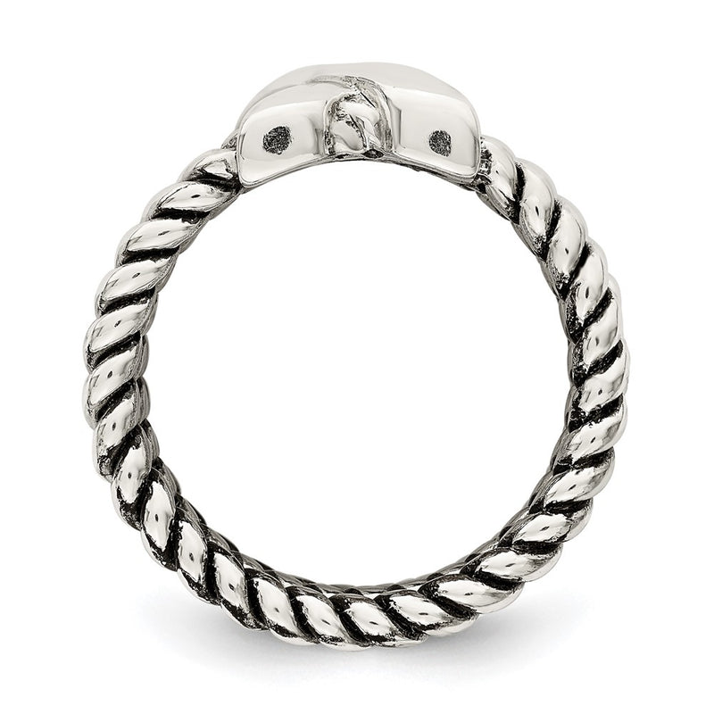 Sterling Silver Oxidized Ring (Size 6 Only)