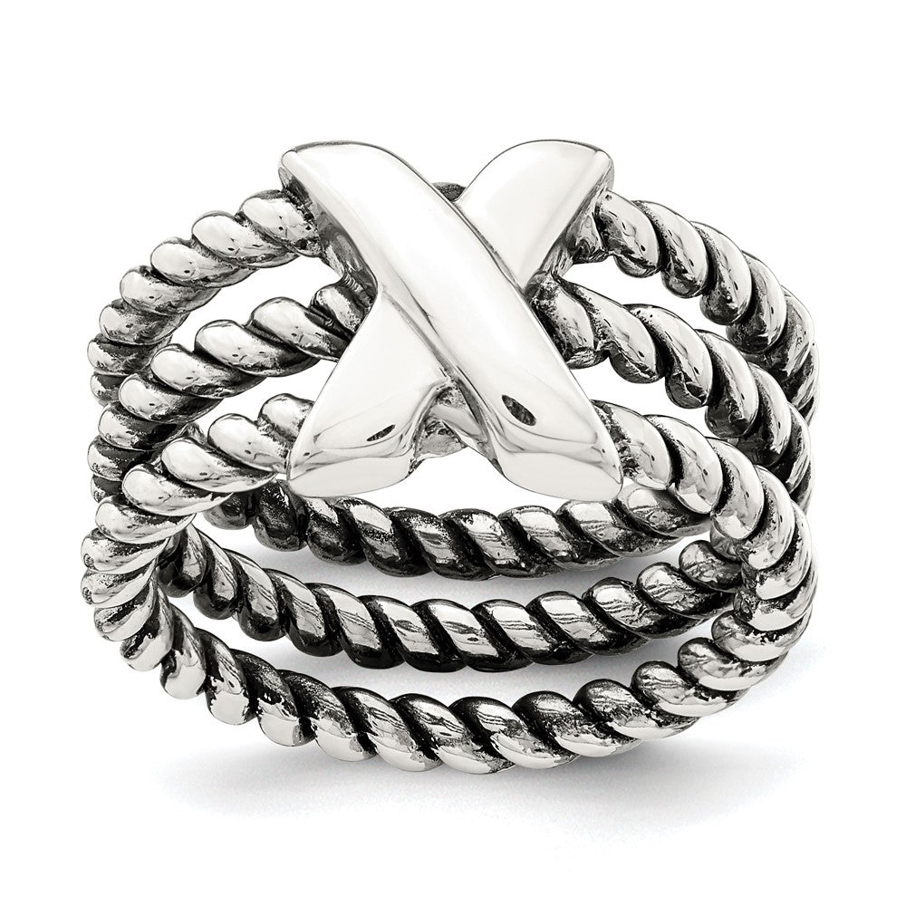 Sterling Silver Oxidized Ring (Size 6 Only)