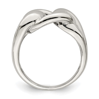 Sterling Silver Linked Knot Ring (Size 6 Only)