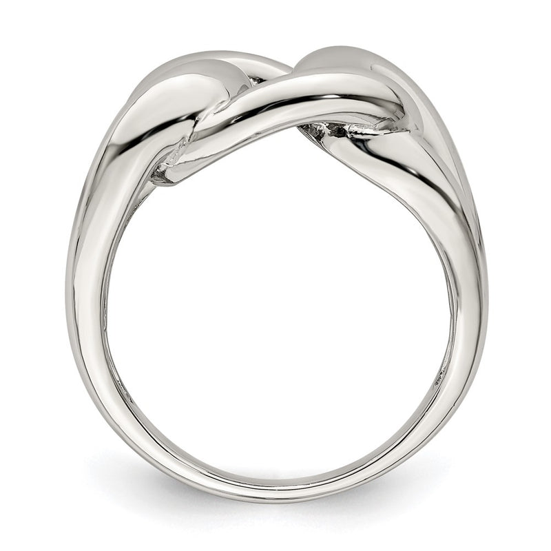 Sterling Silver Linked Knot Ring (Size 6 Only)
