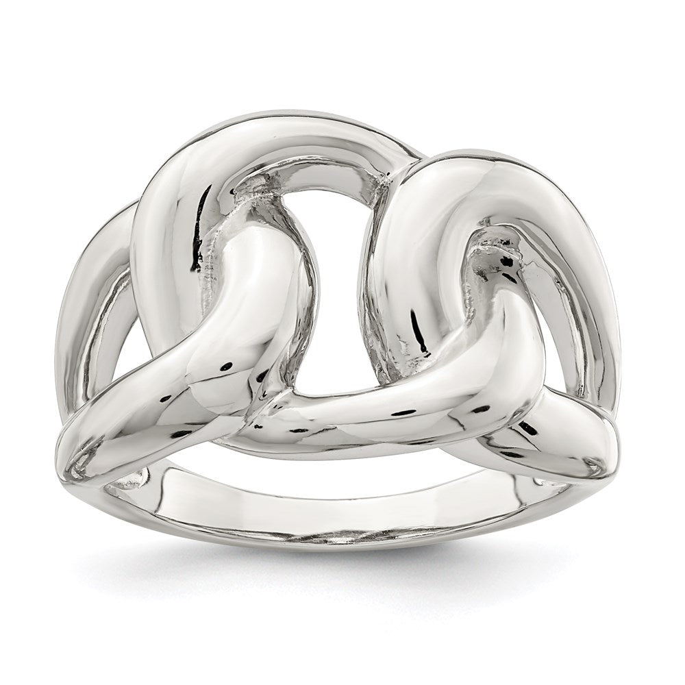 Sterling Silver Linked Knot Ring (Size 6 Only)